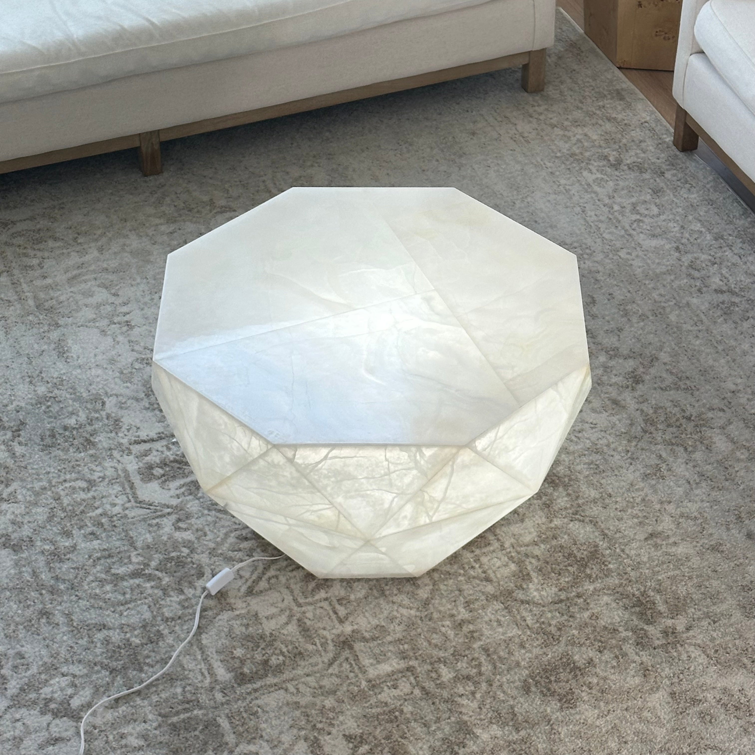 Crystalline Diamond Onyx Coffee Table