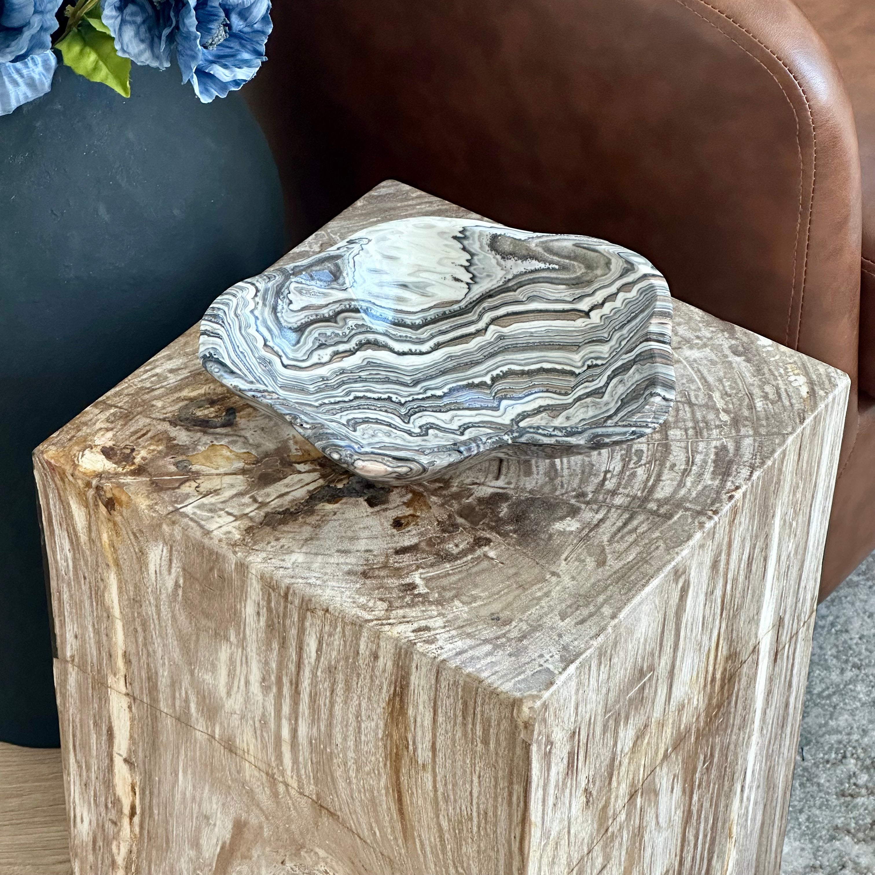Rare Zebra Onyx Bowl
