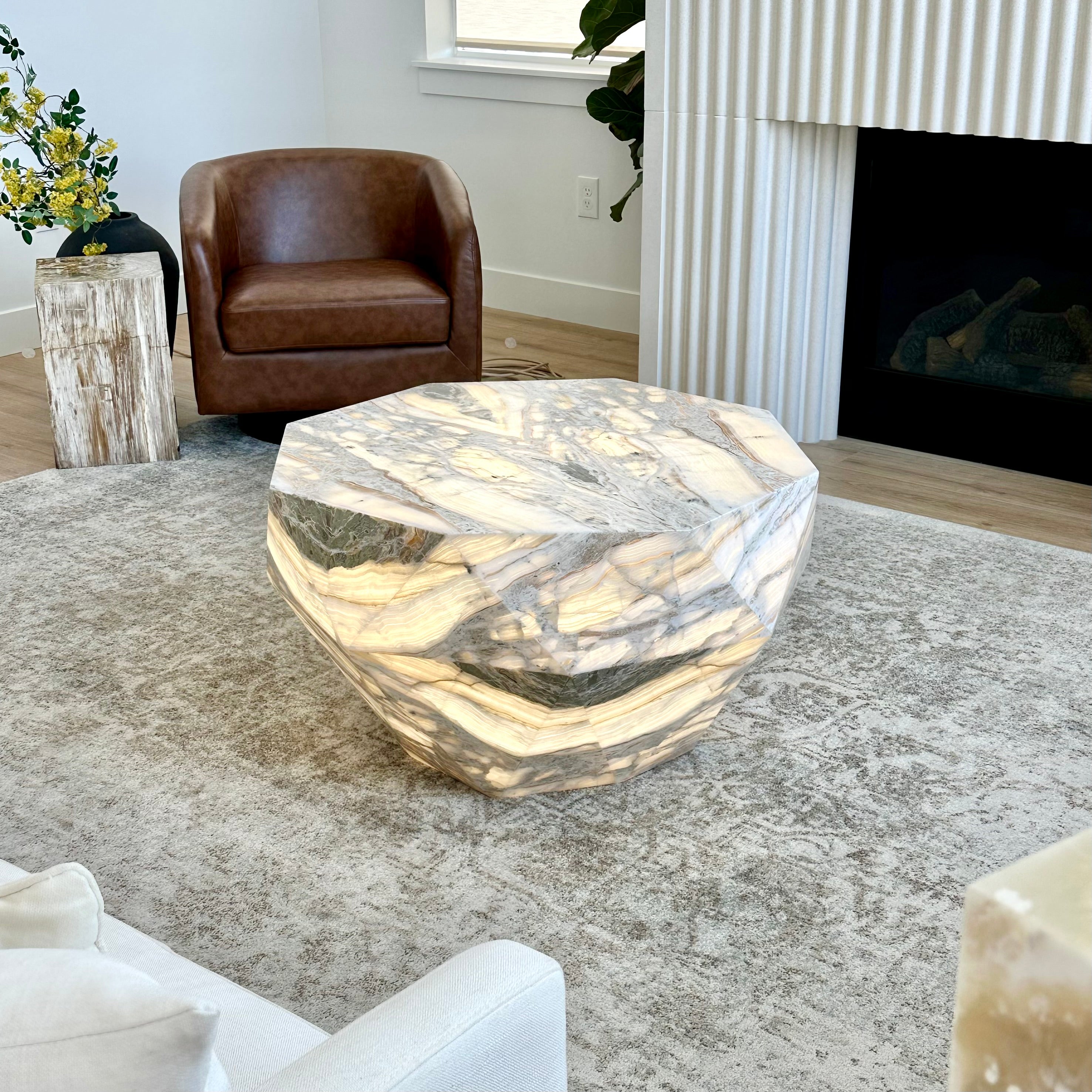 Banded Onyx Coffee Table