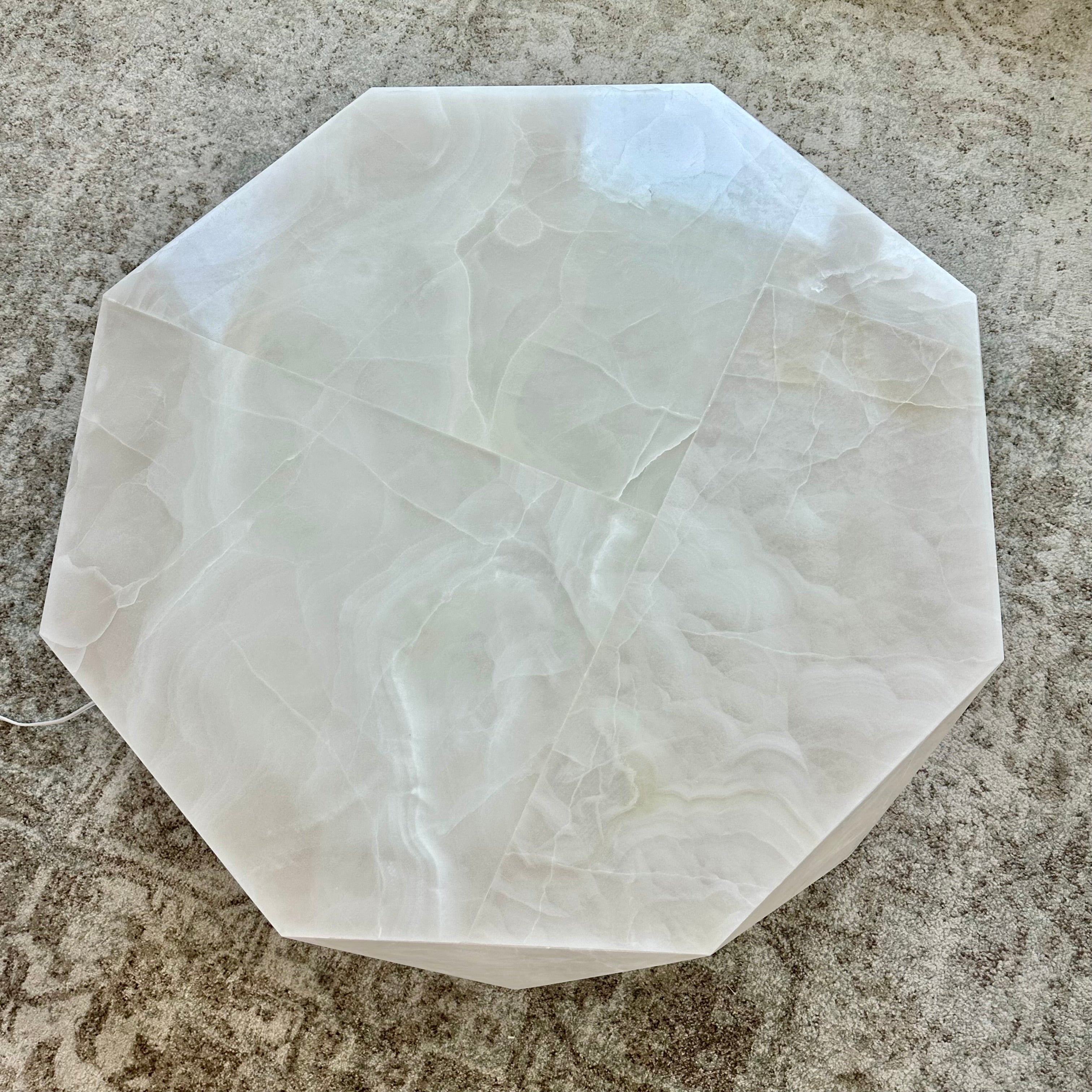 Crystalline Diamond Onyx Coffee Table