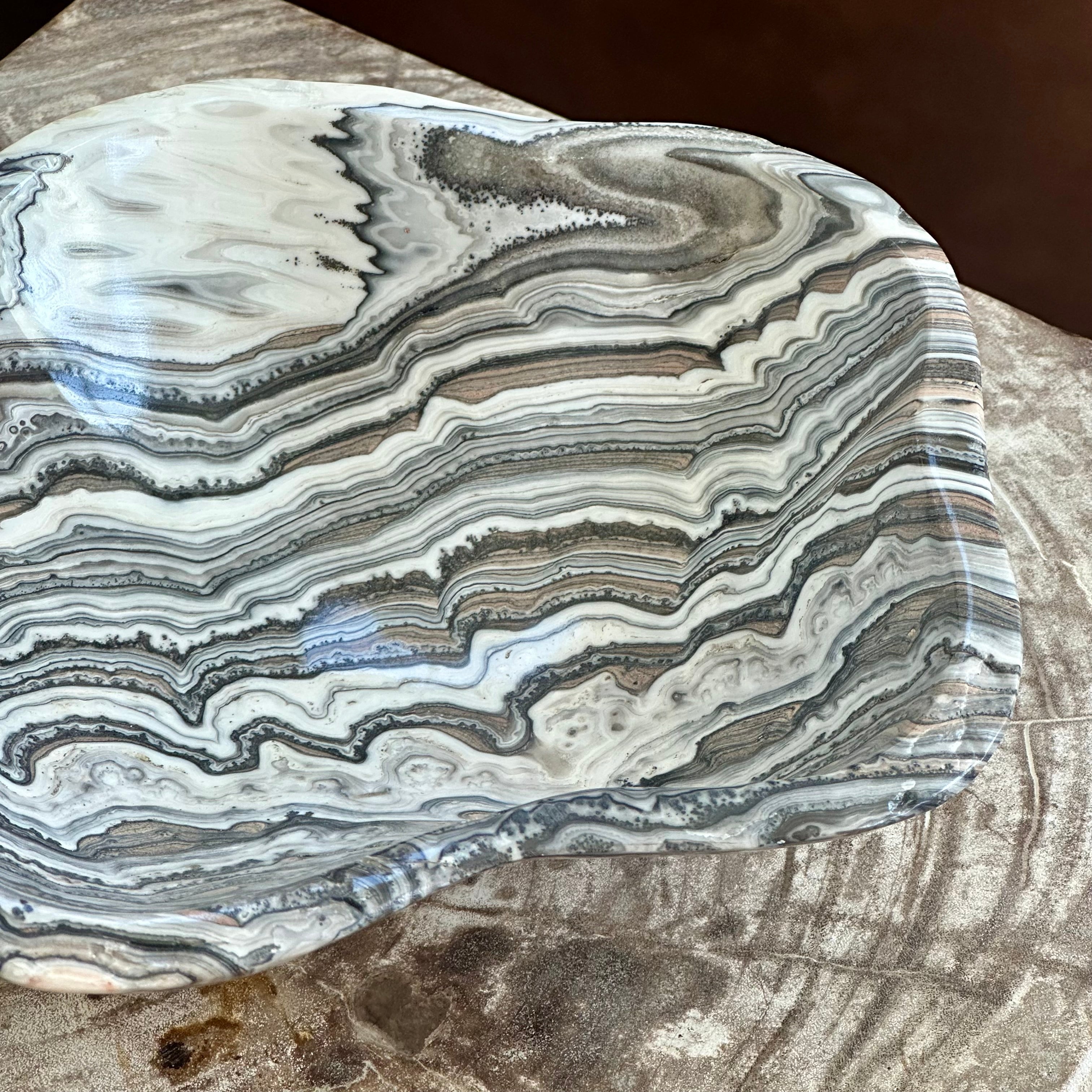 Rare Zebra Onyx Bowl