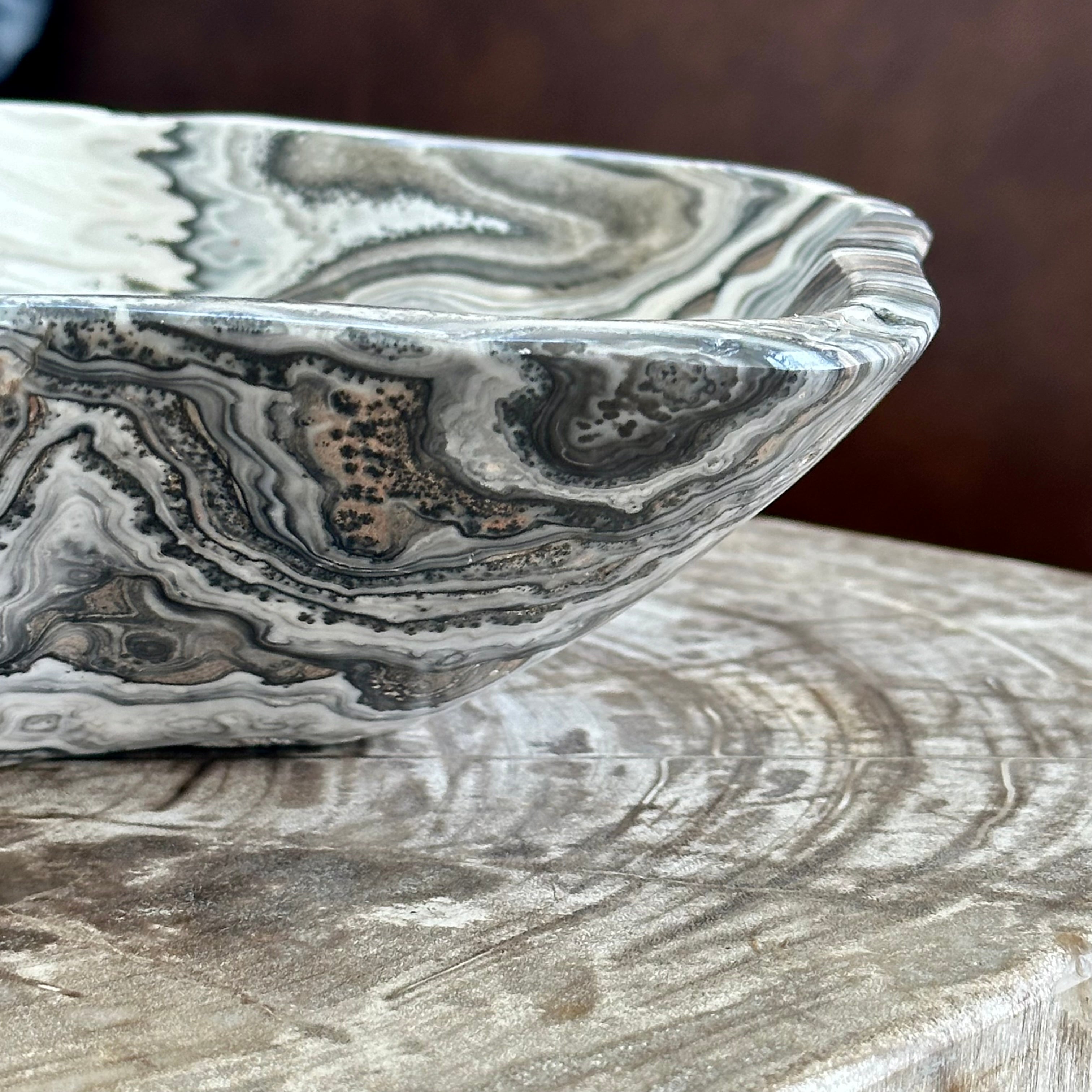 Rare Zebra Onyx Bowl