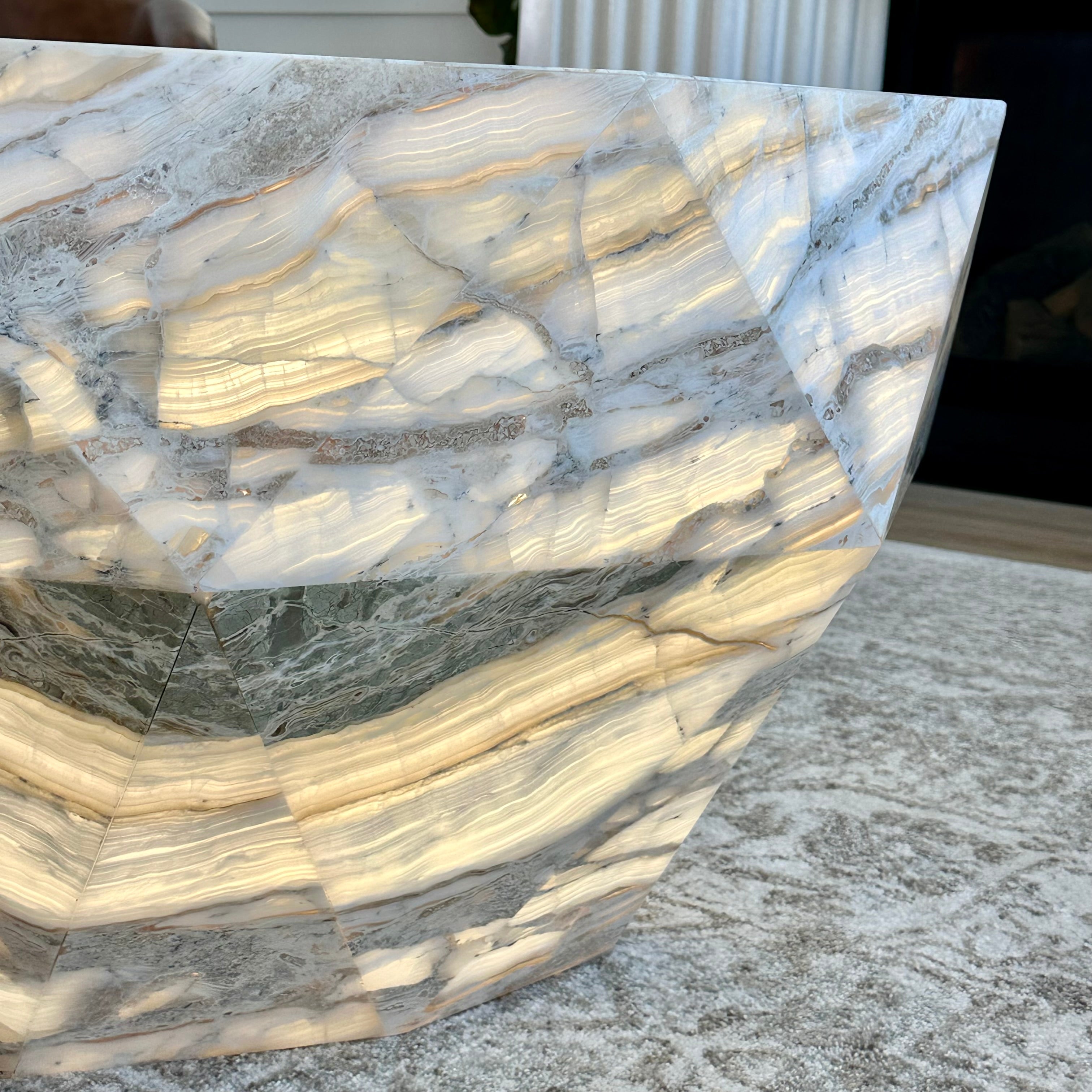 Banded Onyx Coffee Table