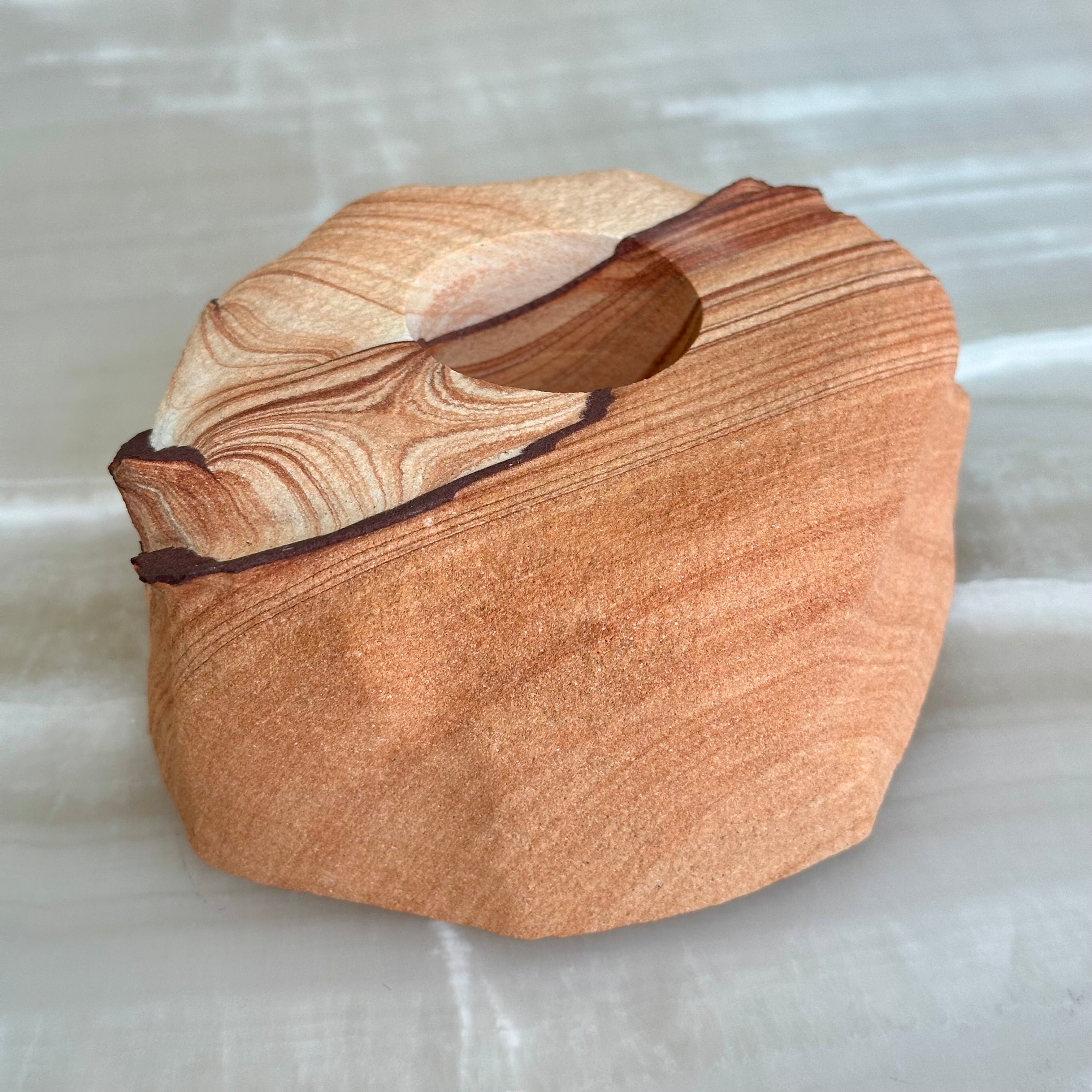 Utah Sandstone Candle Holder