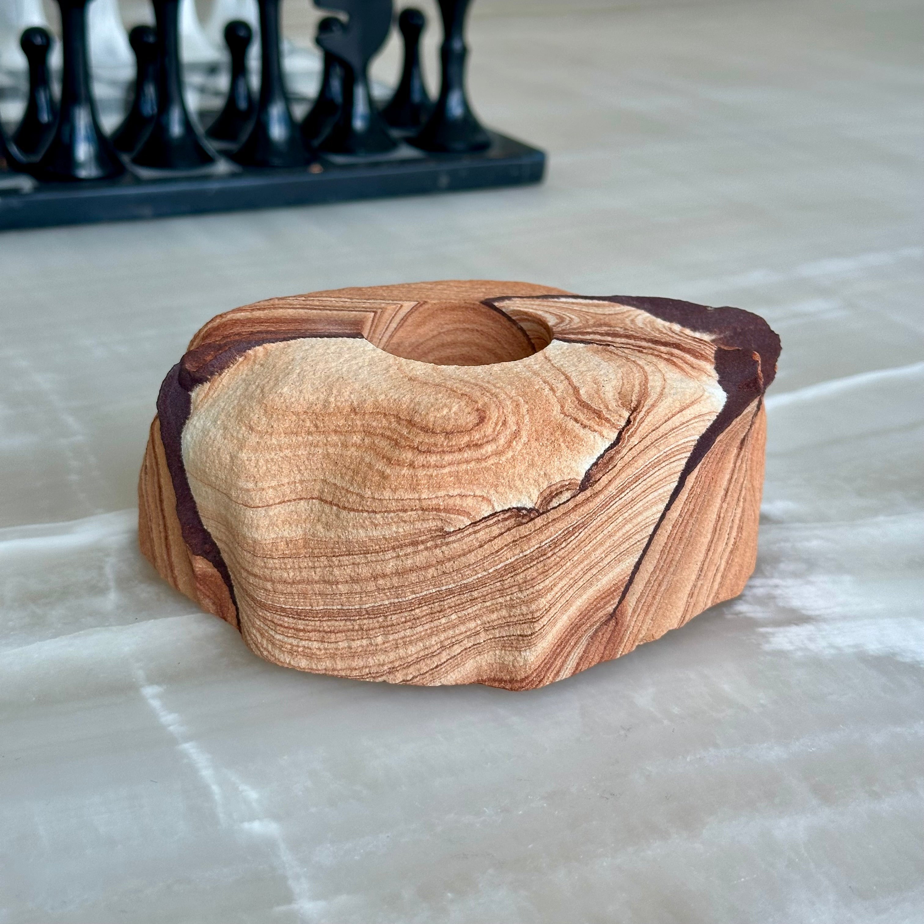 Utah Sandstone Candle Holder