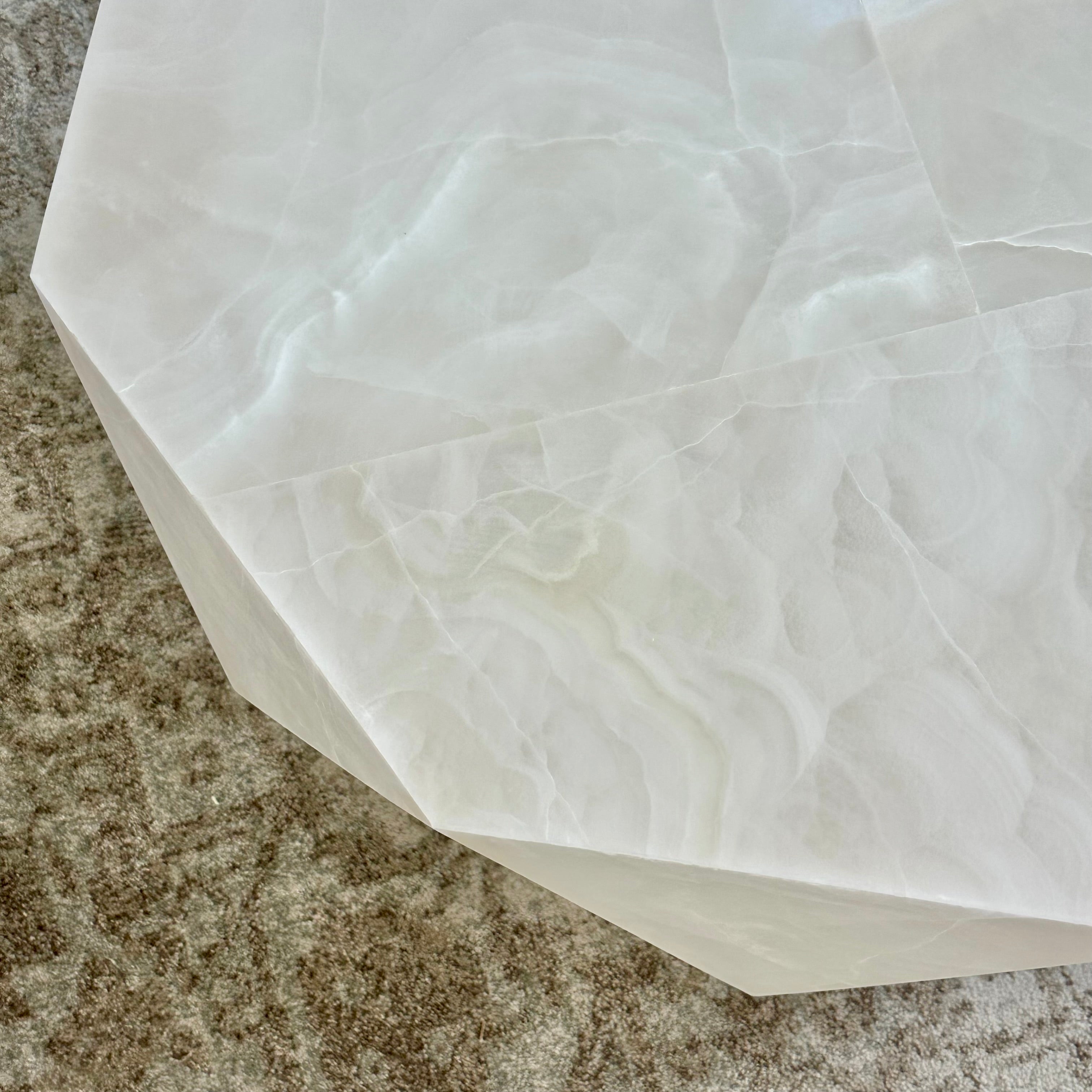 Crystalline Diamond Onyx Coffee Table