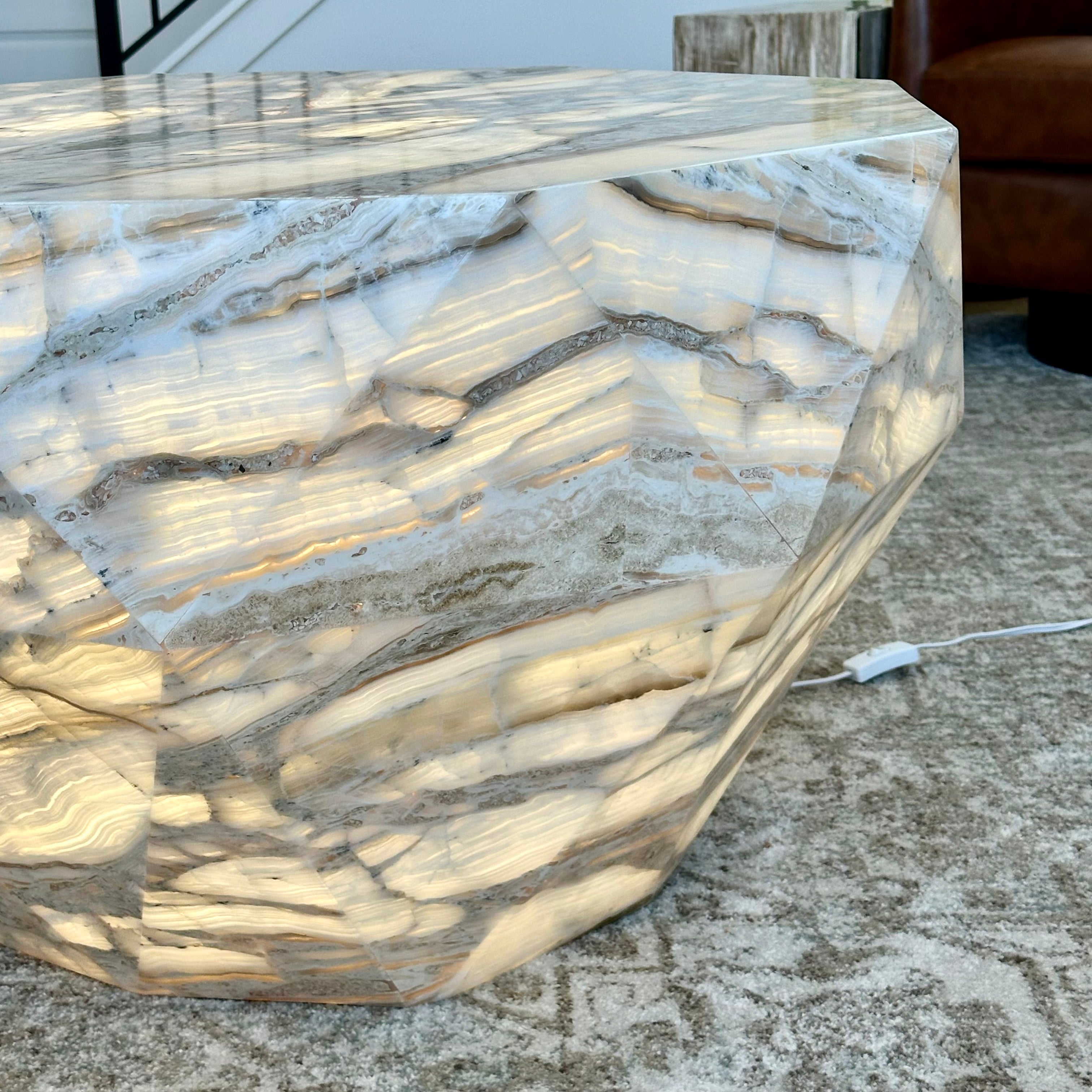 Banded Onyx Coffee Table