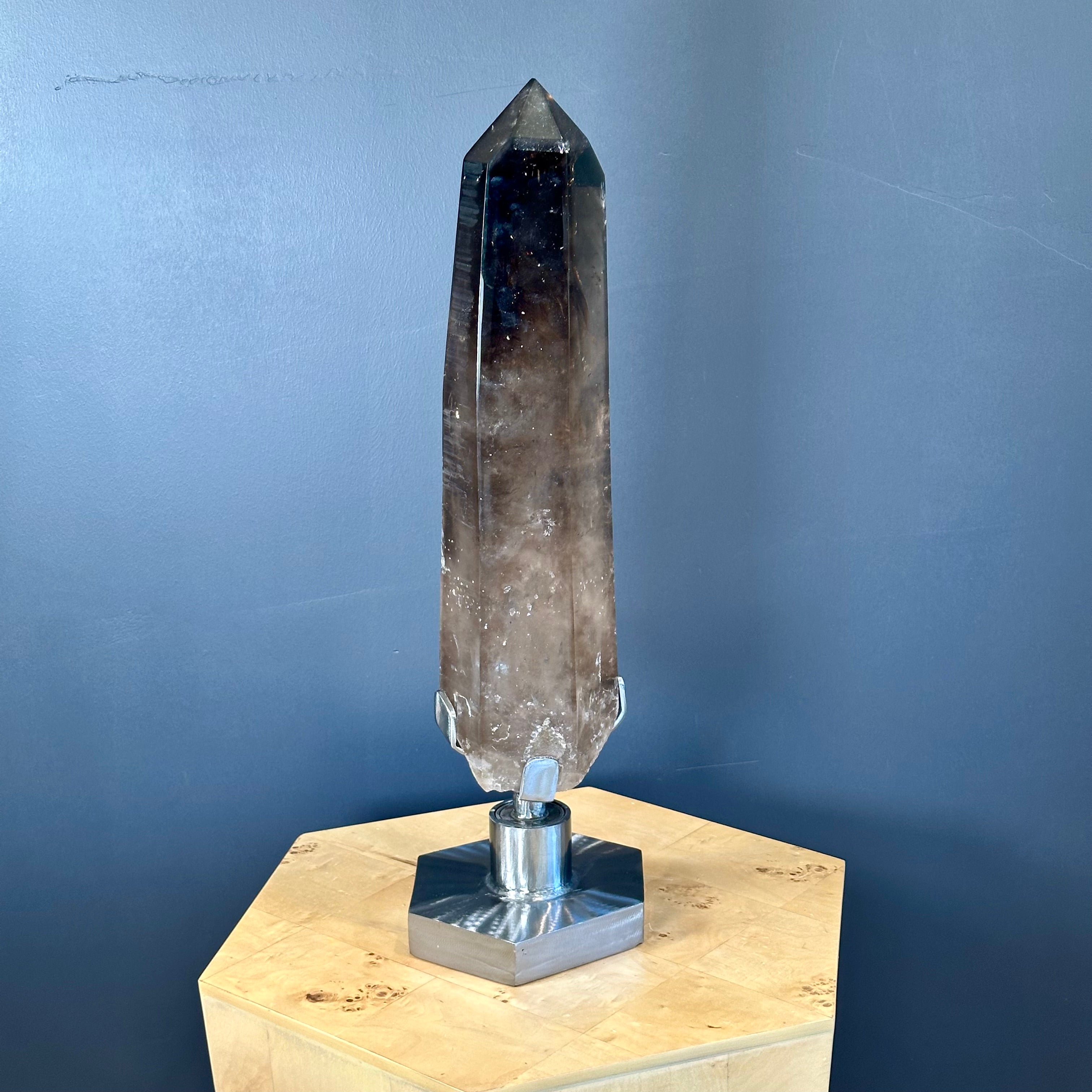 Smokey Quartz Crystal (With Custom Stand)