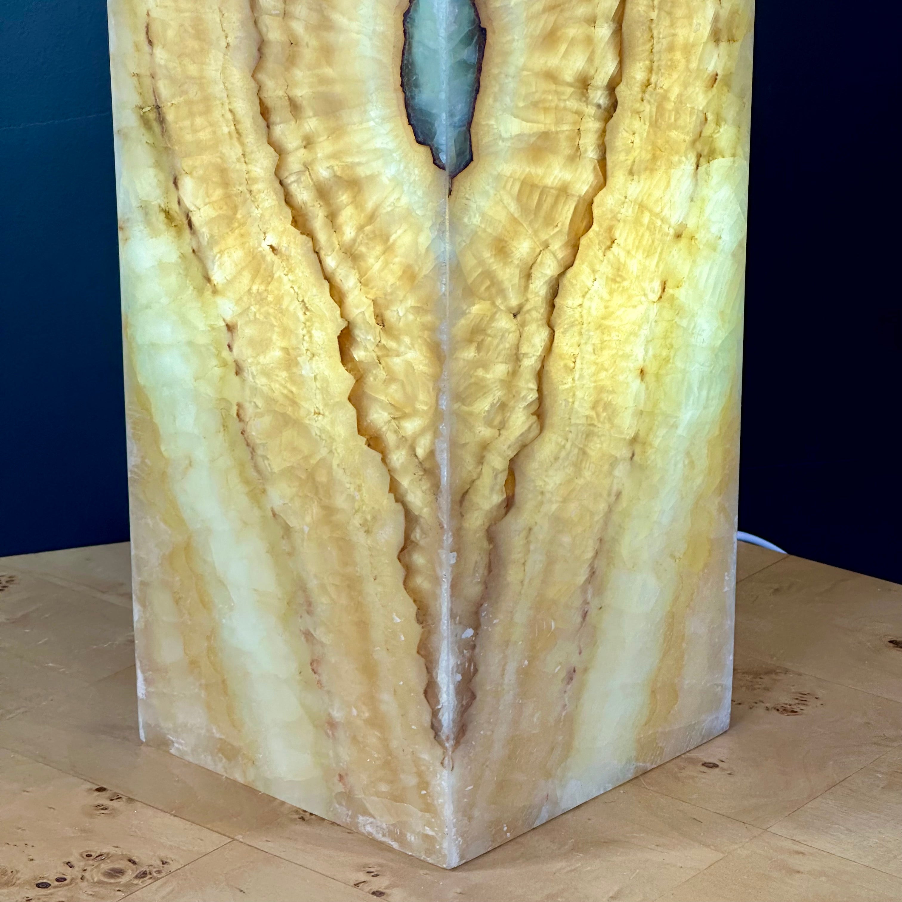 Blue Banded Onyx Lamp - Stunning Natural Stone Lighting