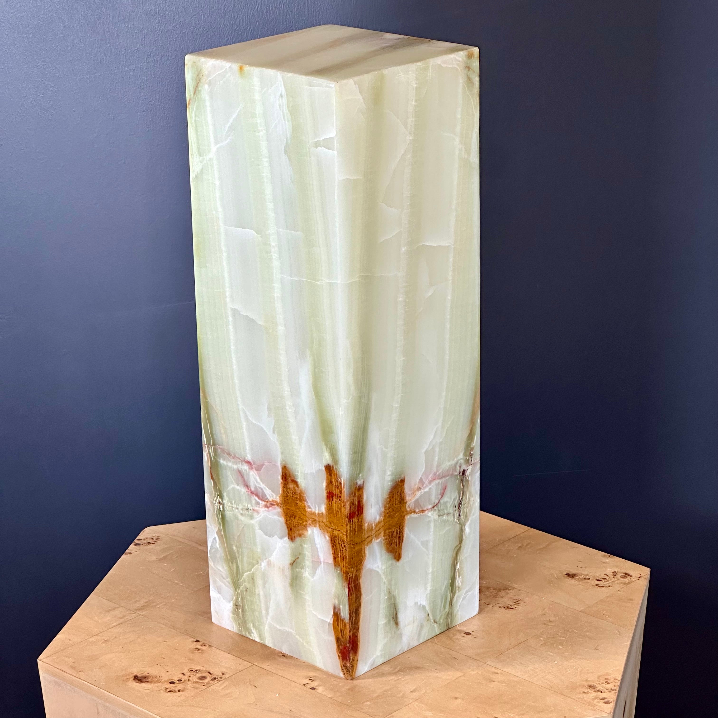 High Polish Green Onyx Lamp