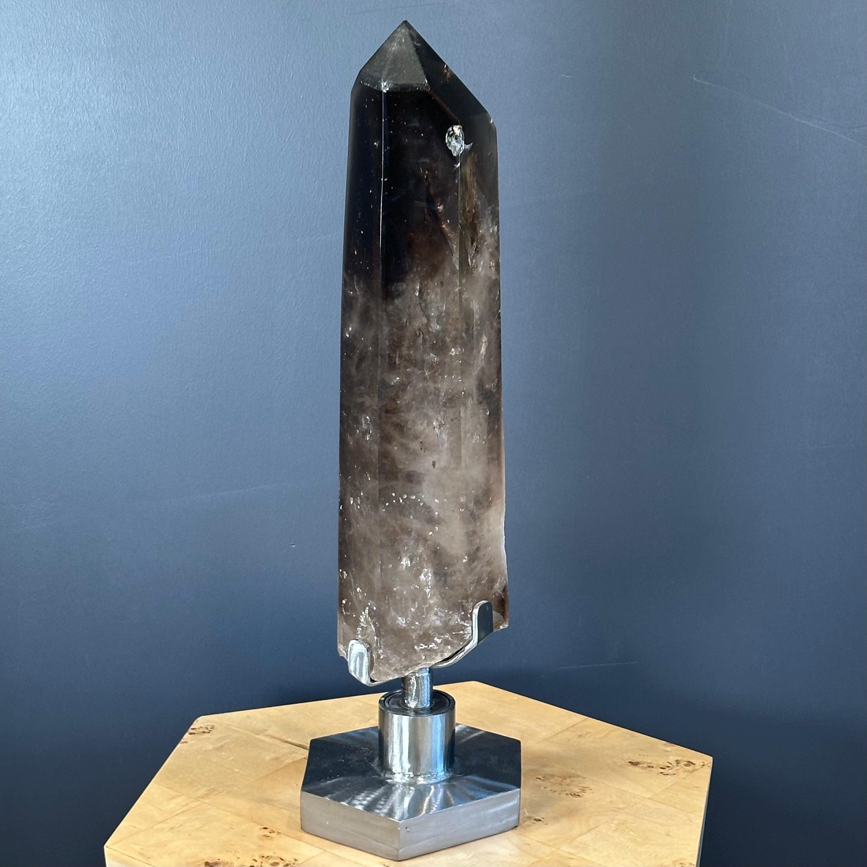 Smokey Quartz Crystal (With Custom Stand)