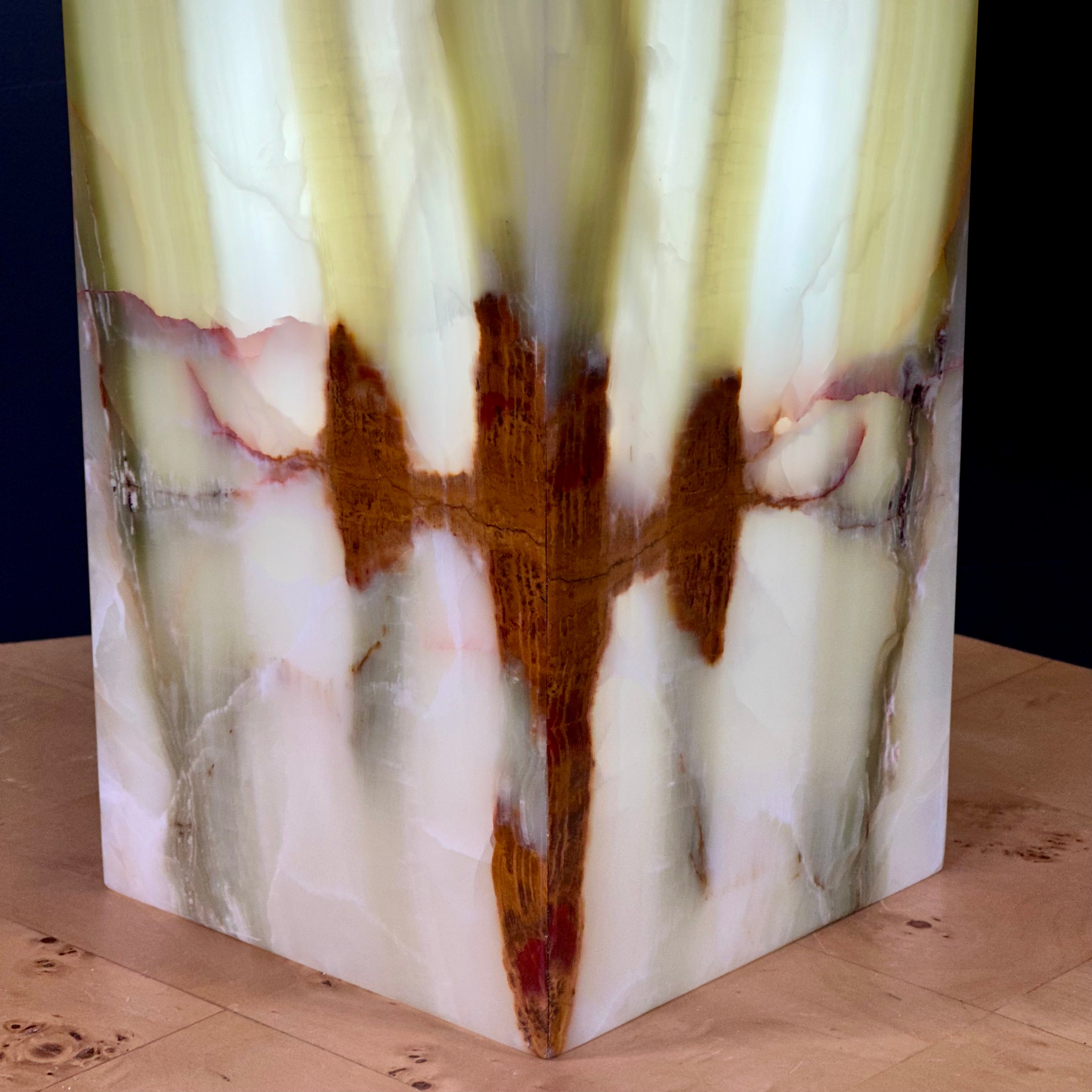 High Polish Green Onyx Lamp