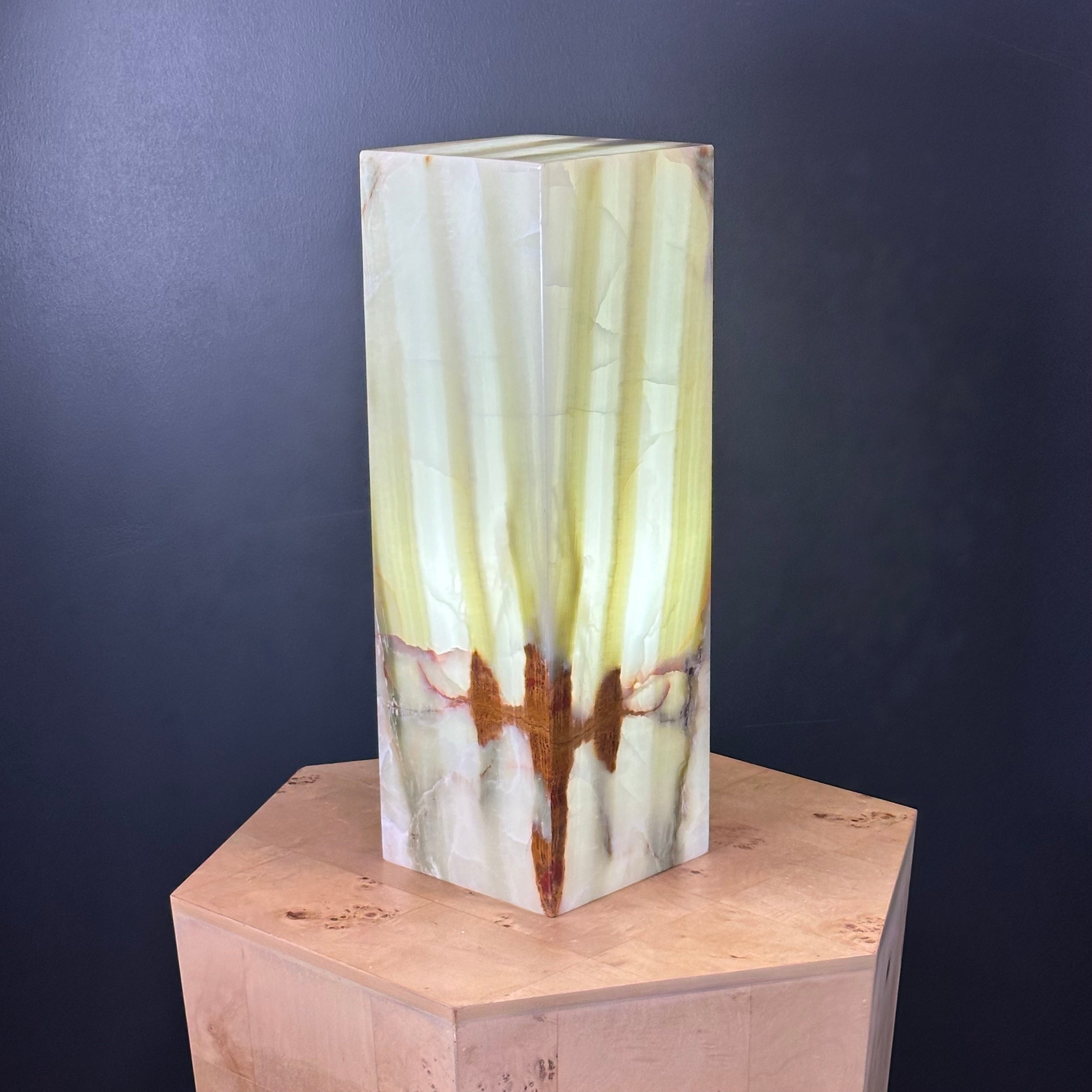High Polish Green Onyx Lamp