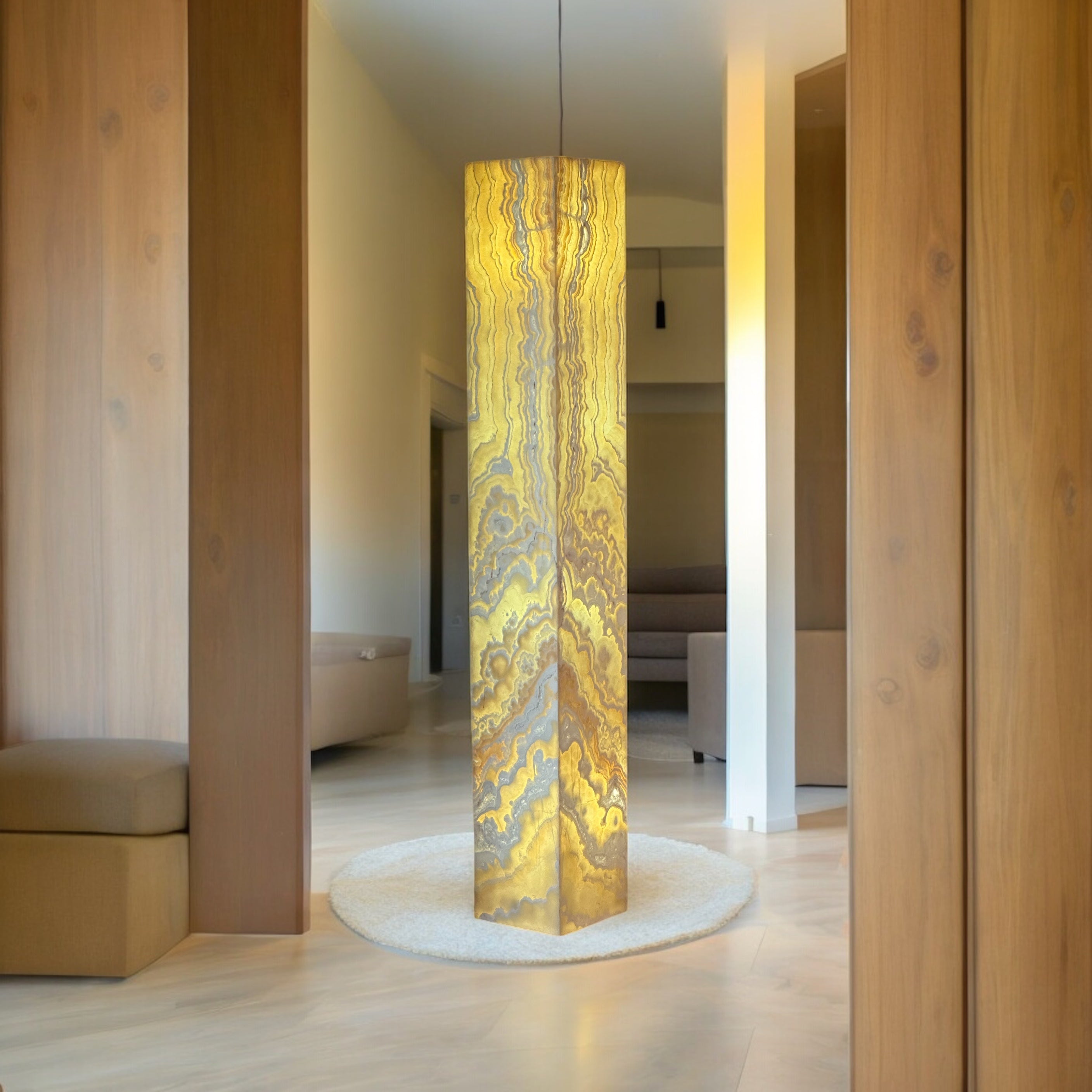 Onyx Floor Lamp - Onyx Sculpture