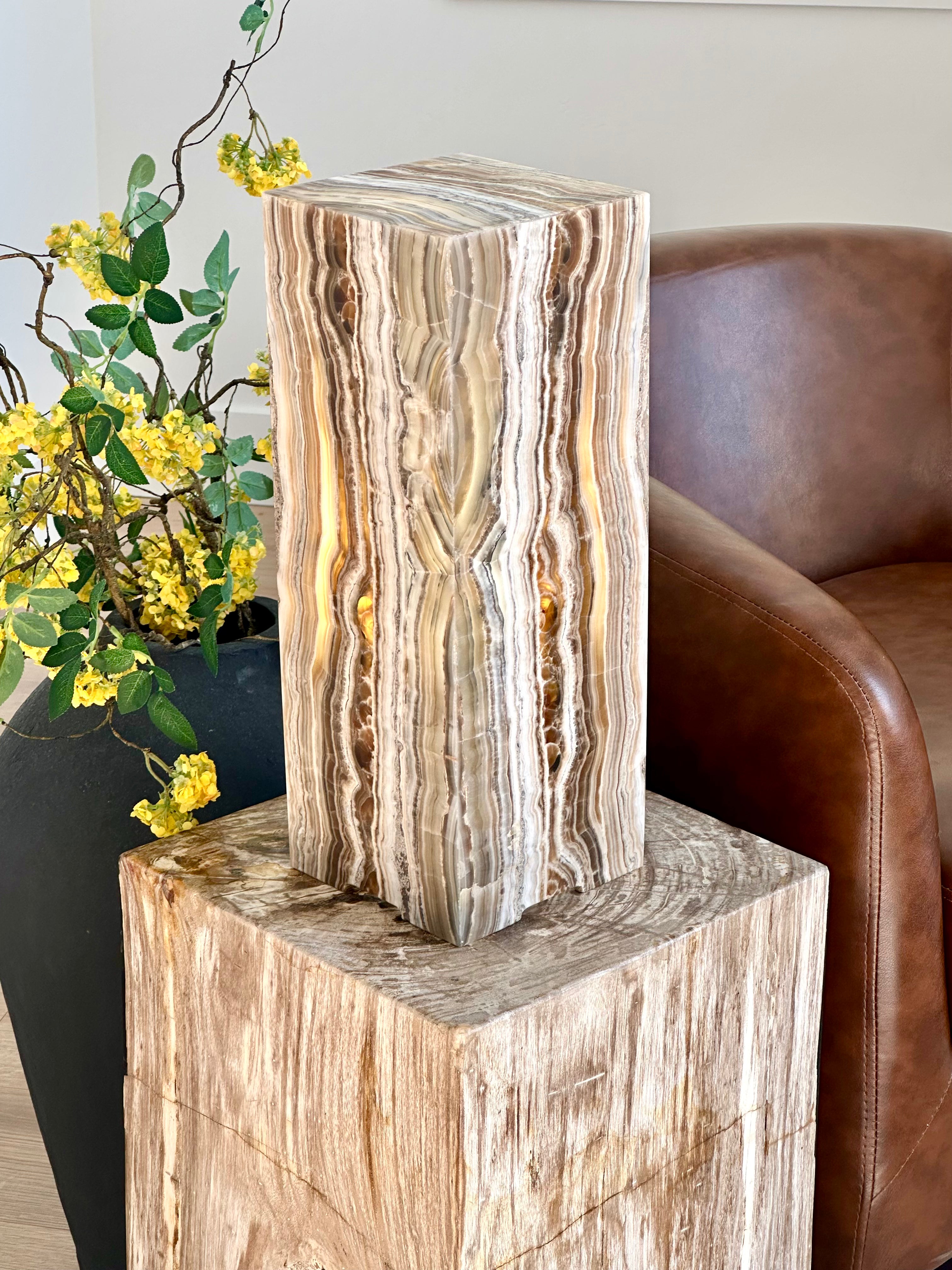 Golden Onyx Lamp