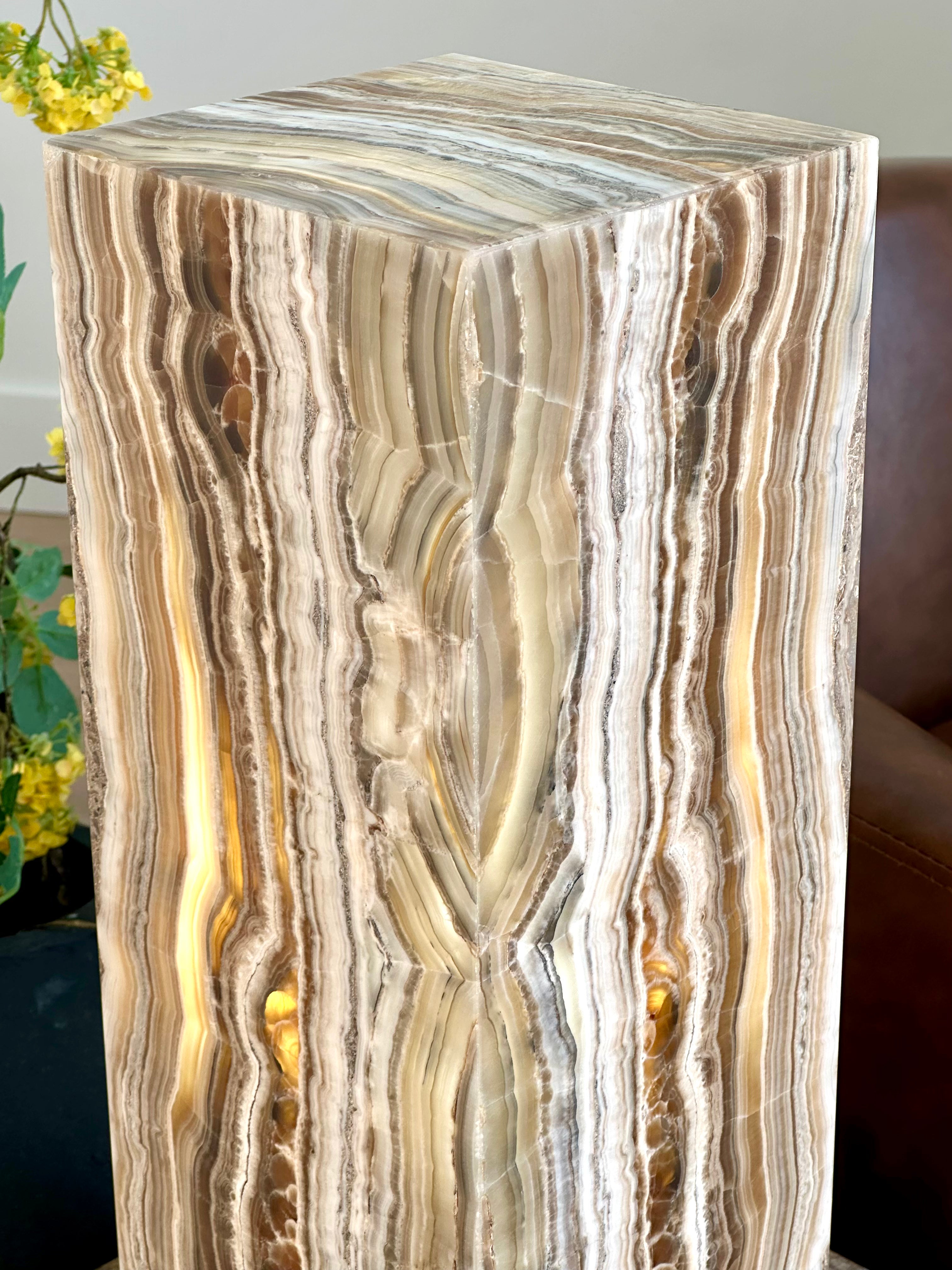 Golden Onyx Lamp