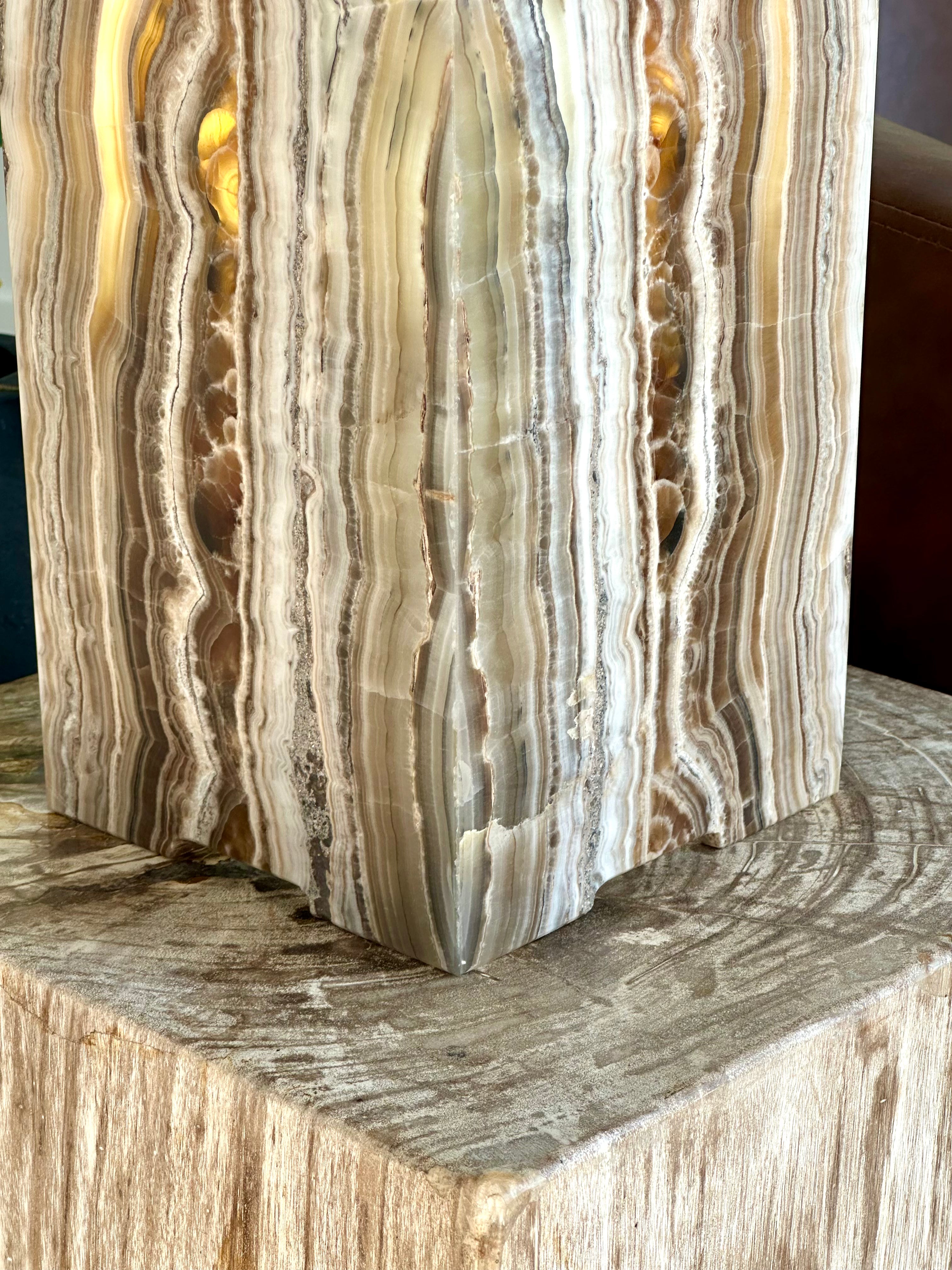 Golden Onyx Lamp