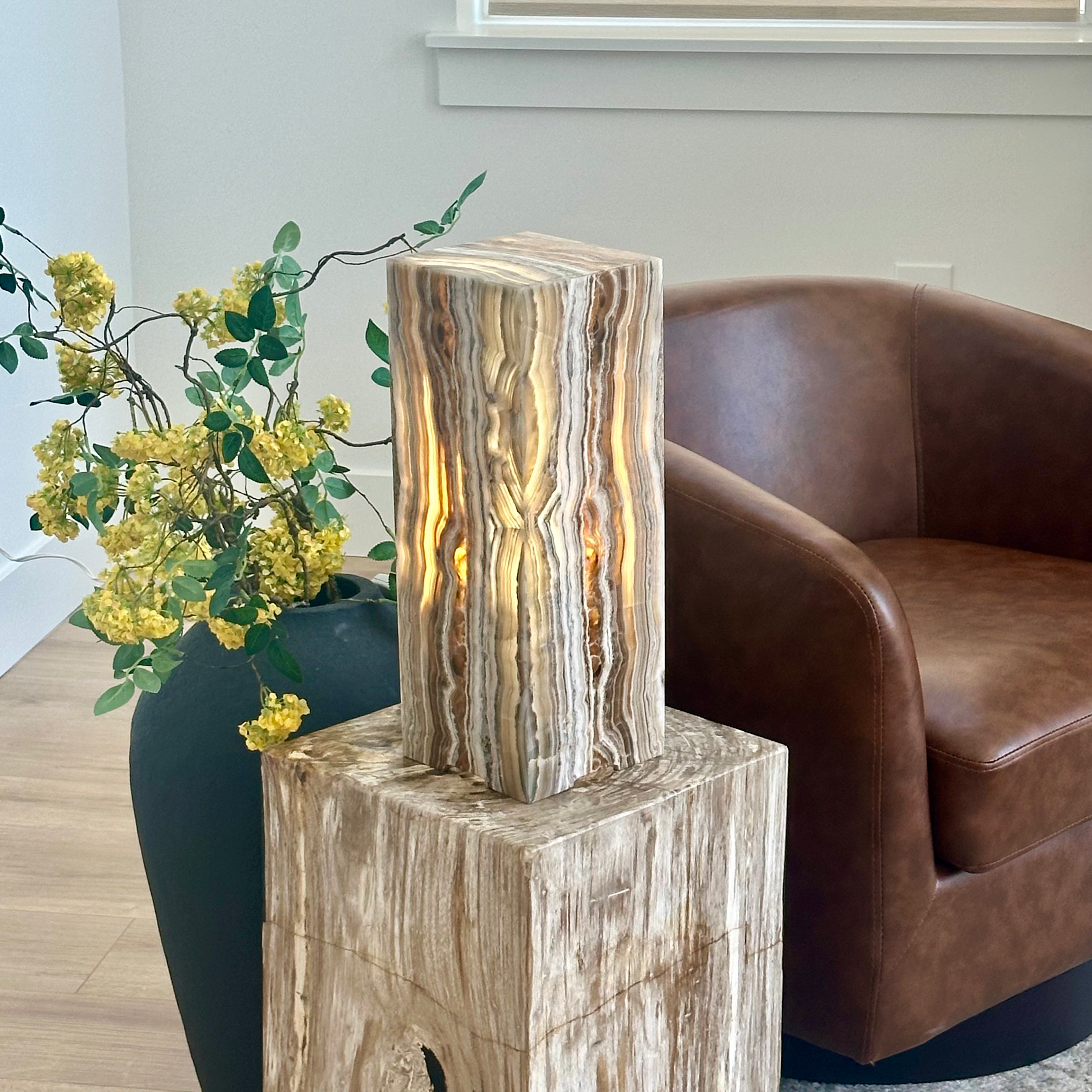 Golden Onyx Lamp