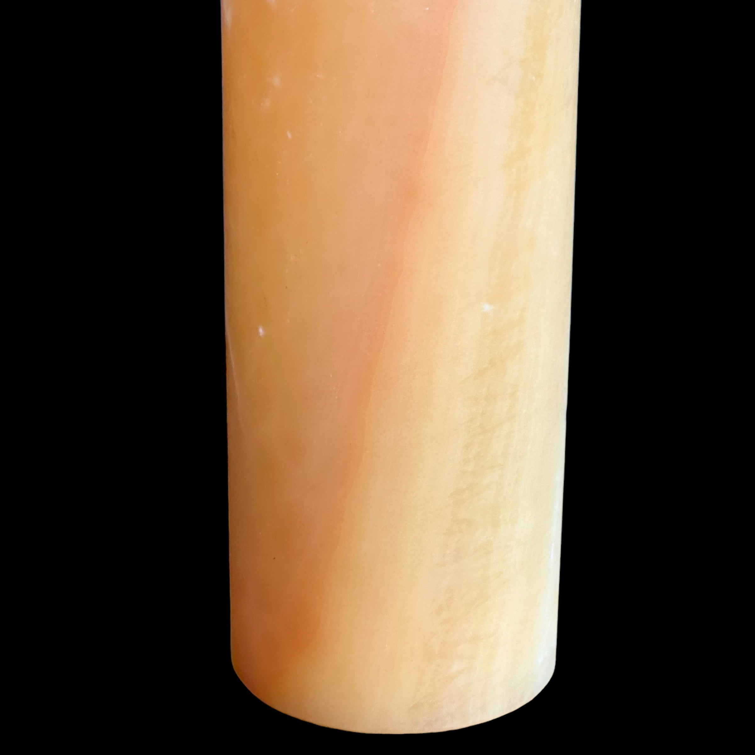 Orange Onyx Lamp - Handcrafted Natural Stone Lighting