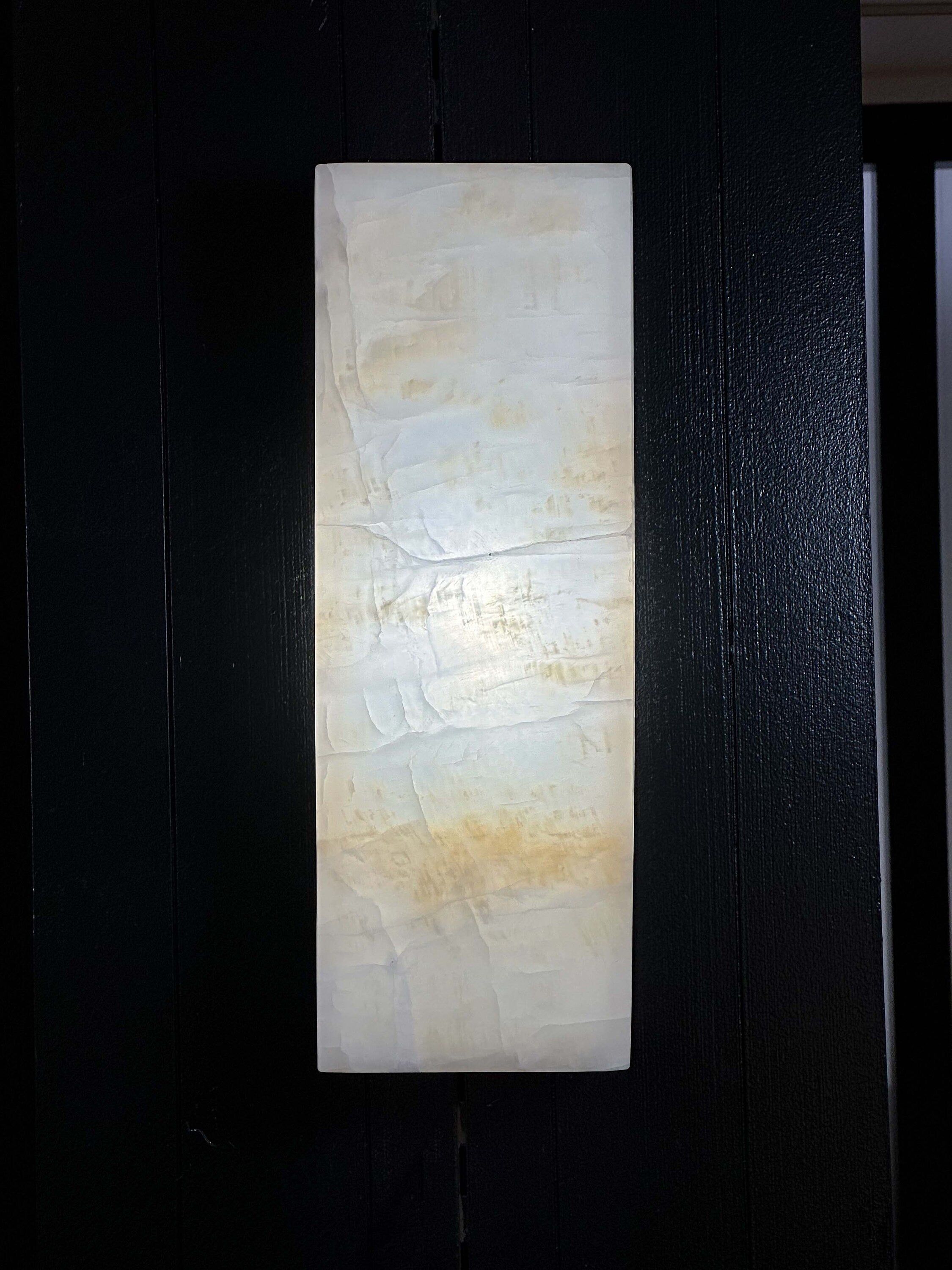 Onyx Sconce - Elegant Natural Stone Wall Lighting