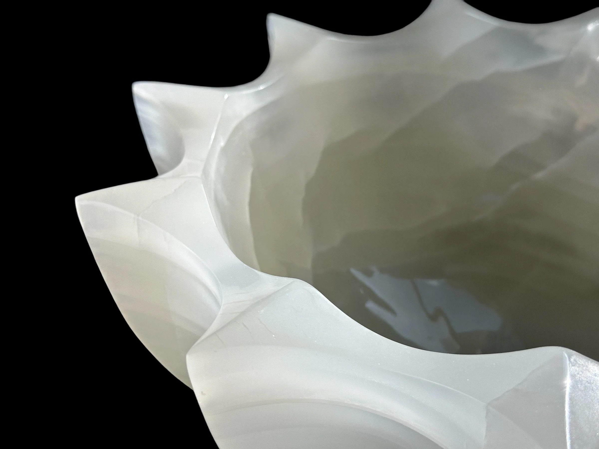 Clear Banded Onyx Bowl