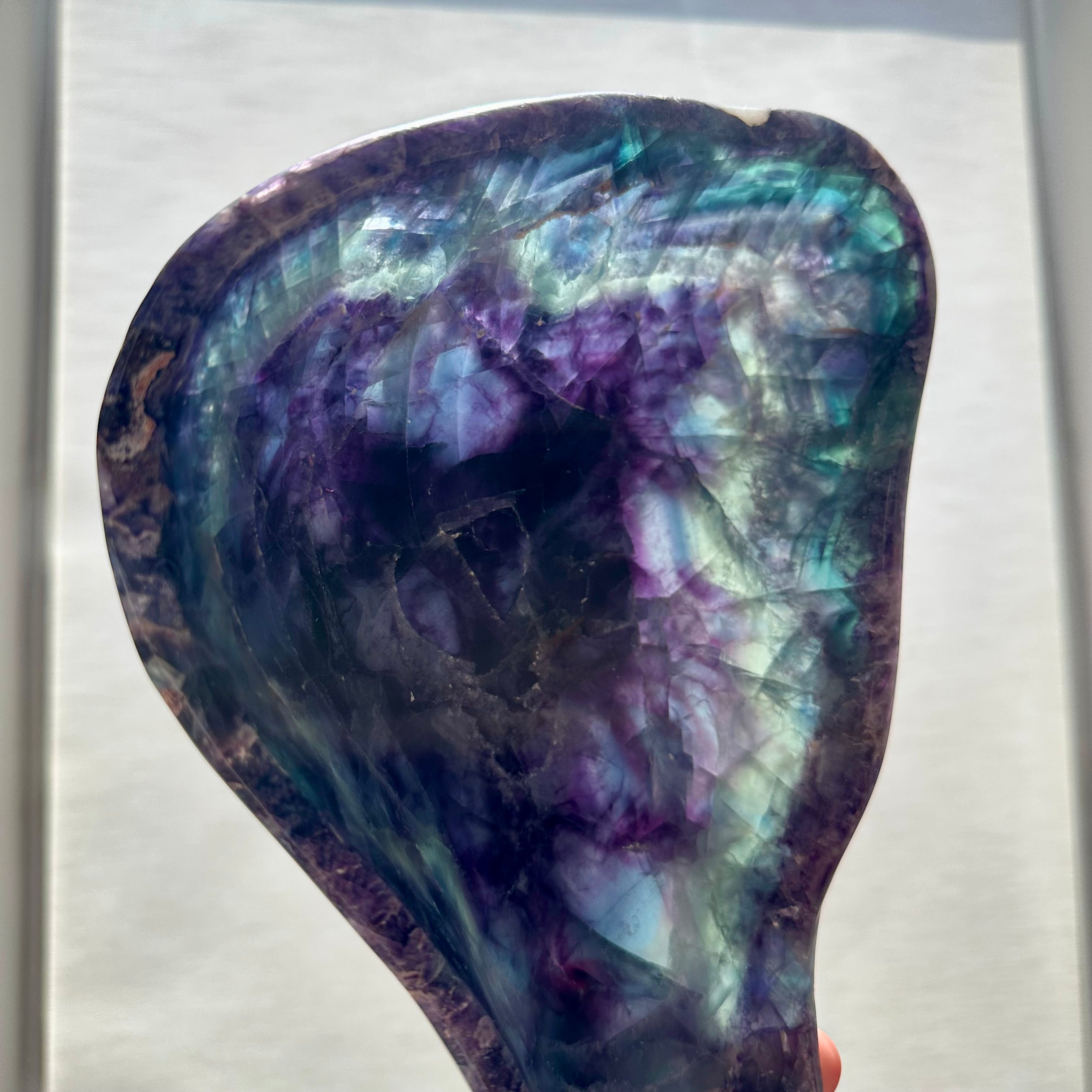 Fluorite Crystal Bowl – Hand-Carved Luxury Home Decor