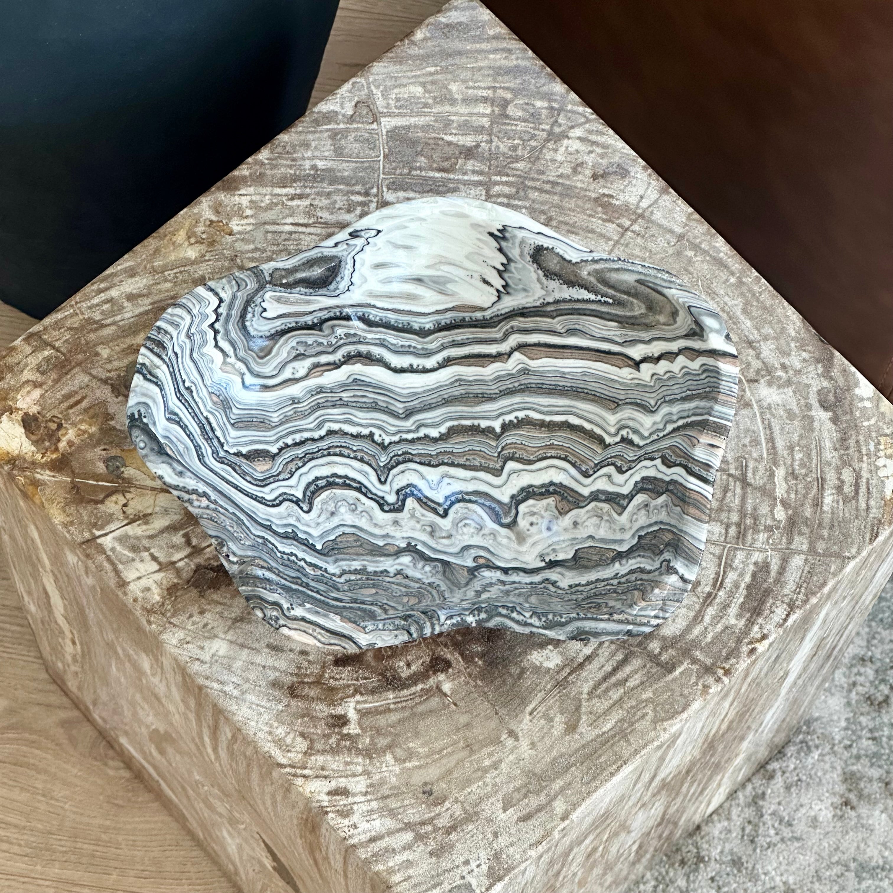 Rare Zebra Onyx Bowl