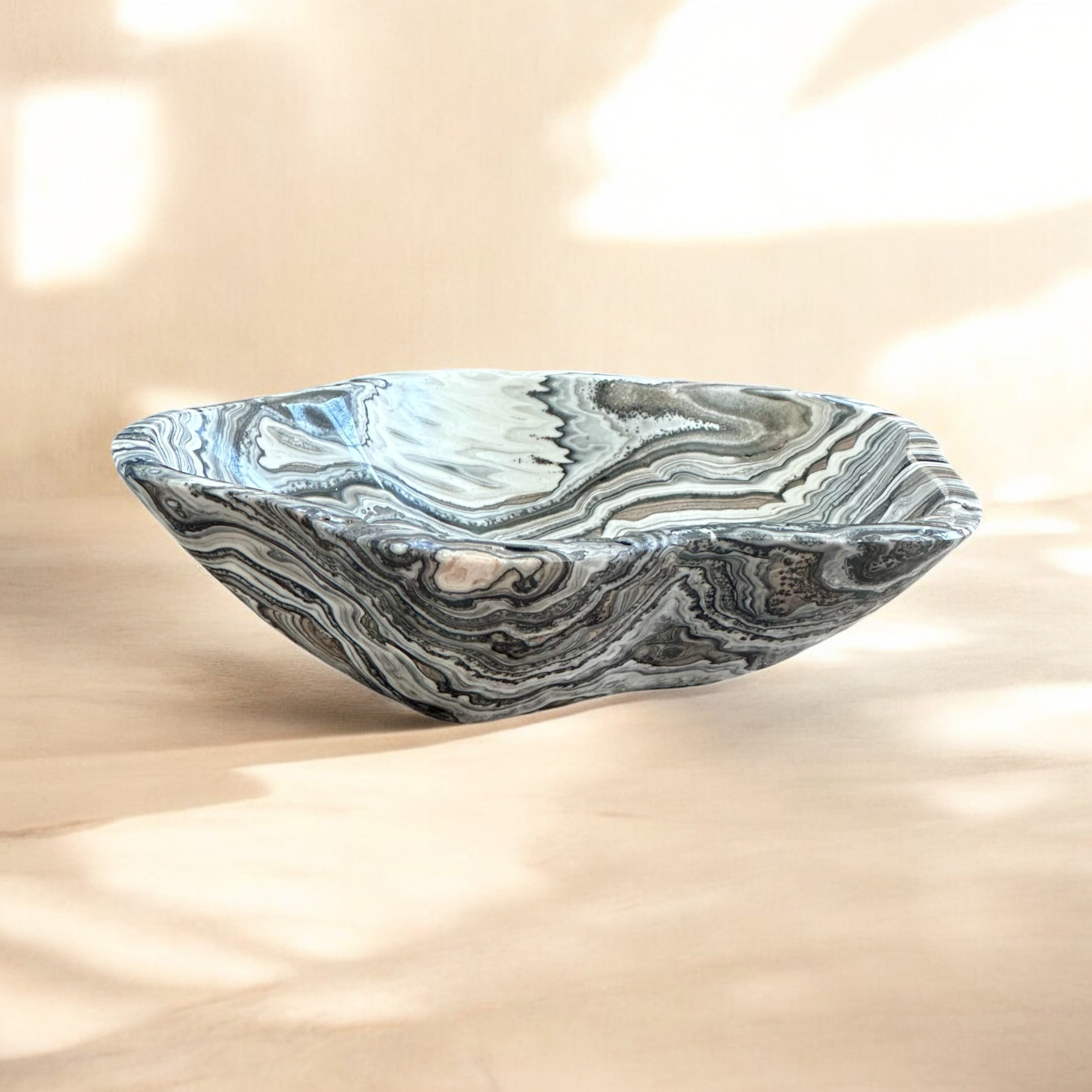 Rare Zebra Onyx Bowl