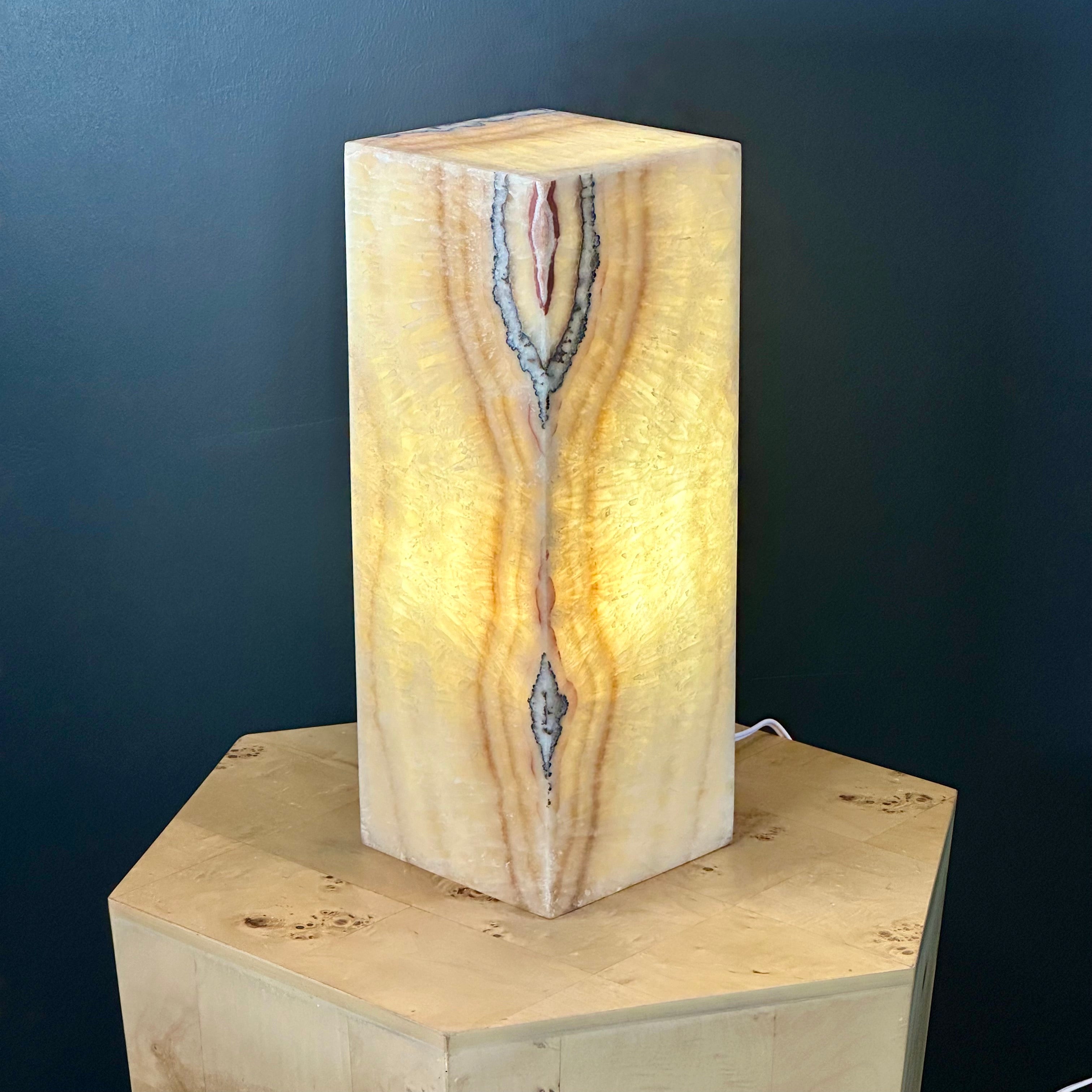Banded Onyx Lamp