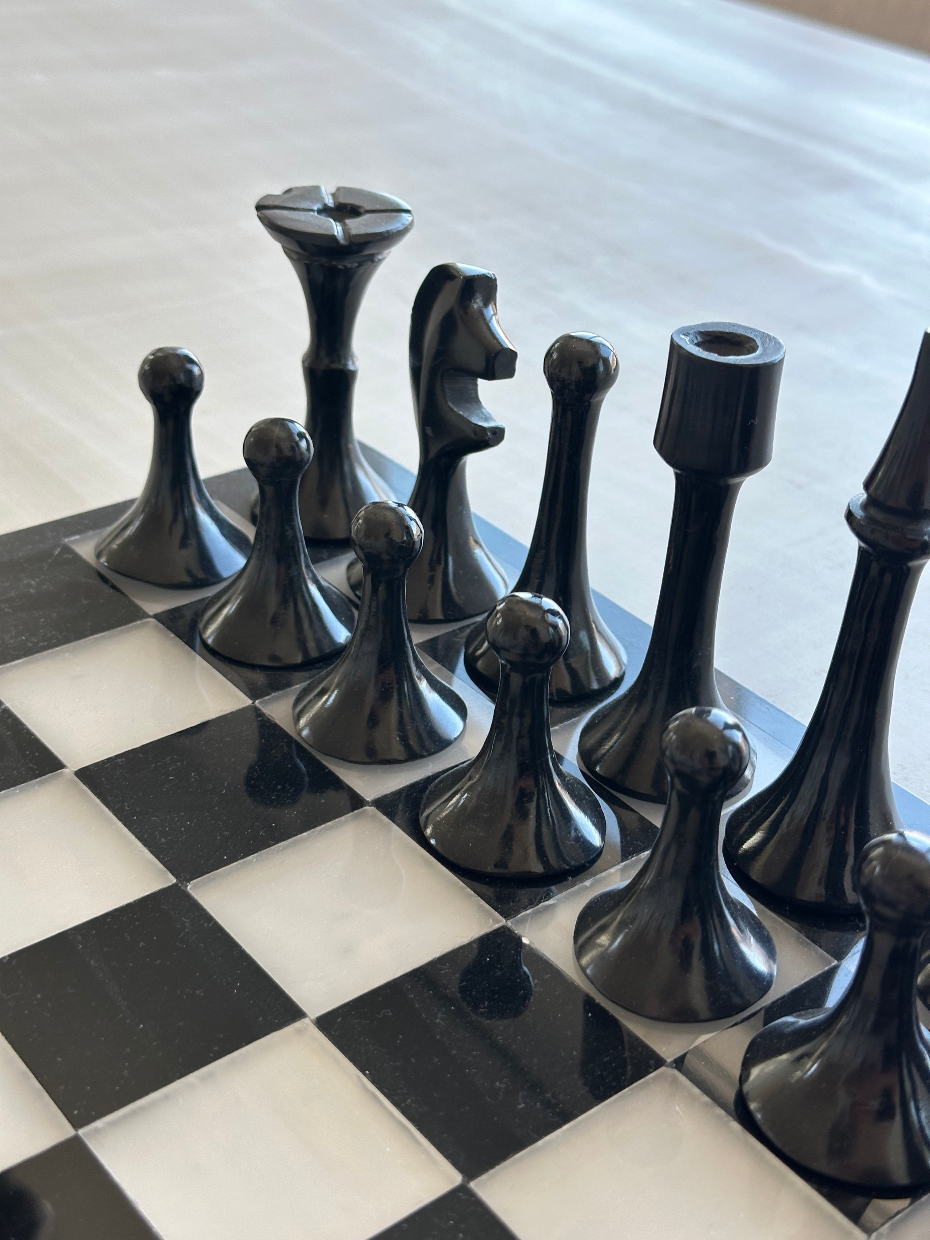 Marble & Onyx Chess Set