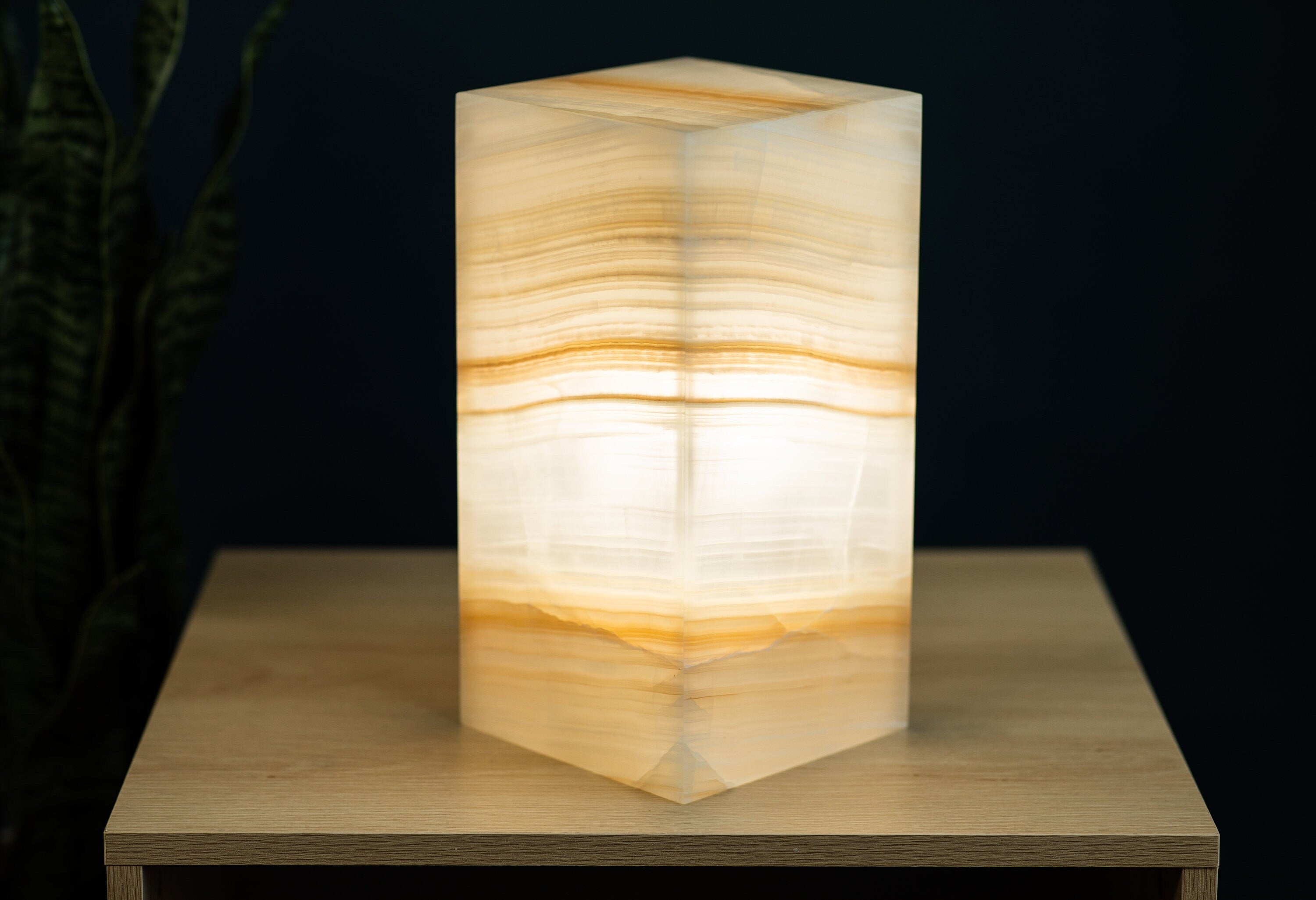 Calcite Lamp - Natural Crystal Formation - for Elegant Ambience - Perfect Gift for Husband