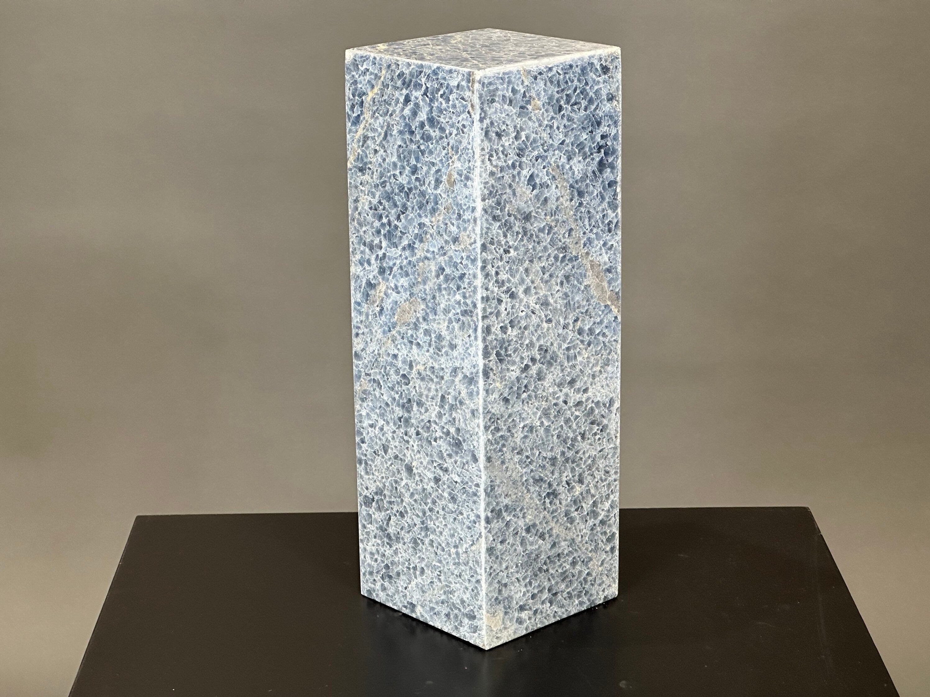Blue Calcite Lamp | Genuine Square Banded Onyx Table Lamp | Home Decor | Desk Lamp | Beautiful Lamp | Table Lamp
